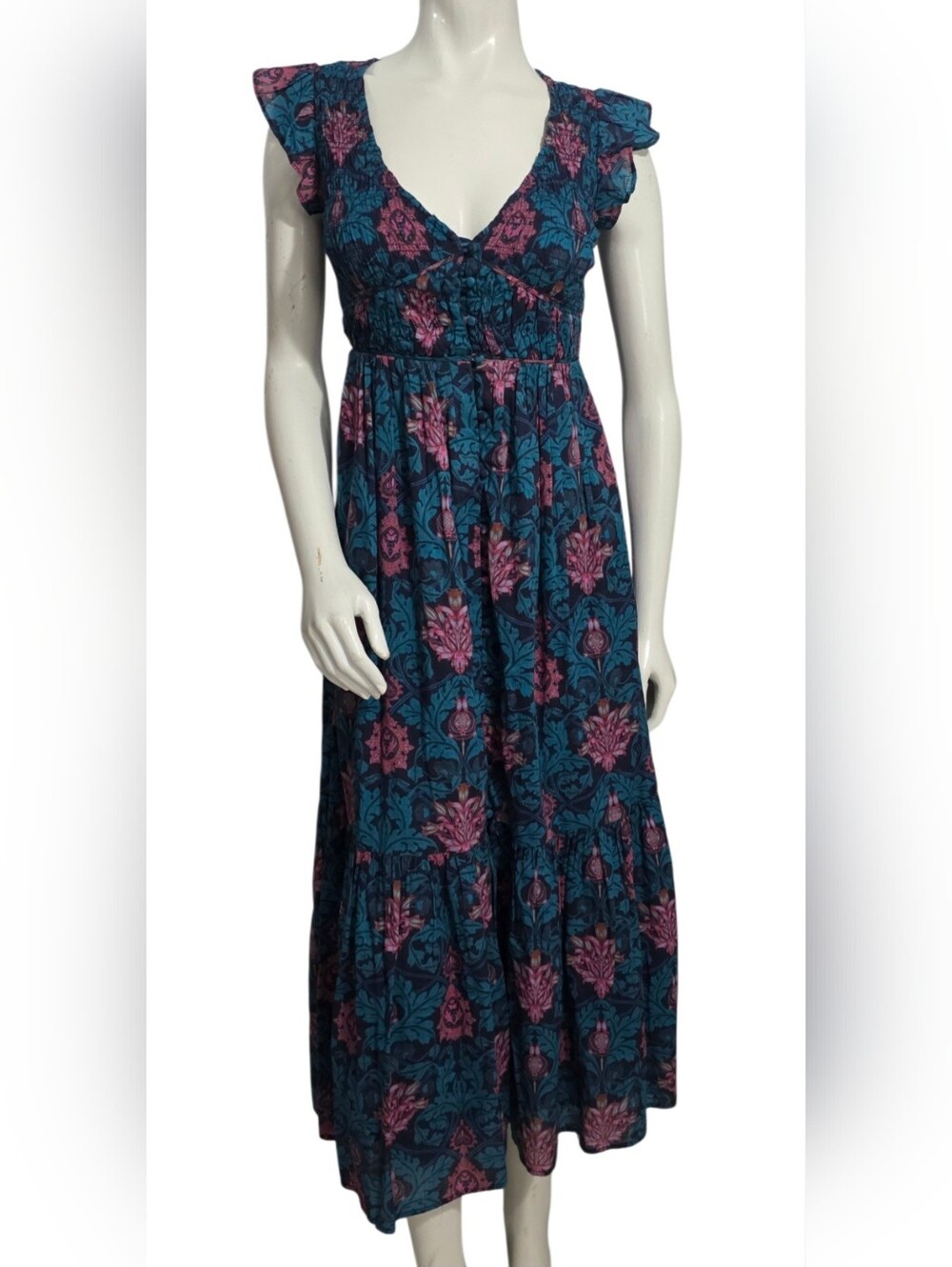 Anthropologie Peregrine Midi Dress Size XXS - Picture 2 of 16